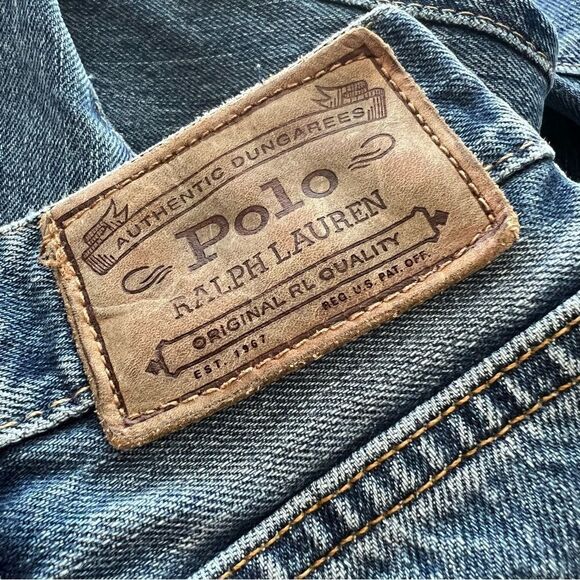 Polo Ralph Lauren Hampton Straight Leg Jeans Relaxed Fit Distressed - Picture 12 of 15